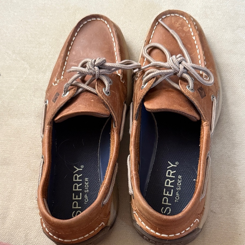 Sperry Men's Tan Leather Boat Shoes